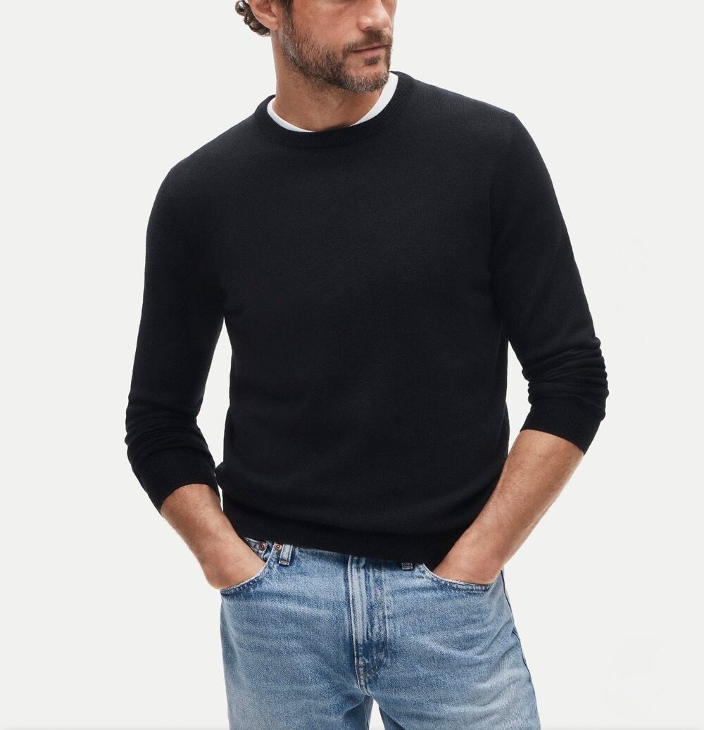 J.Crew Men's Cashmere Crewneck Sweater Black Size XS NWT